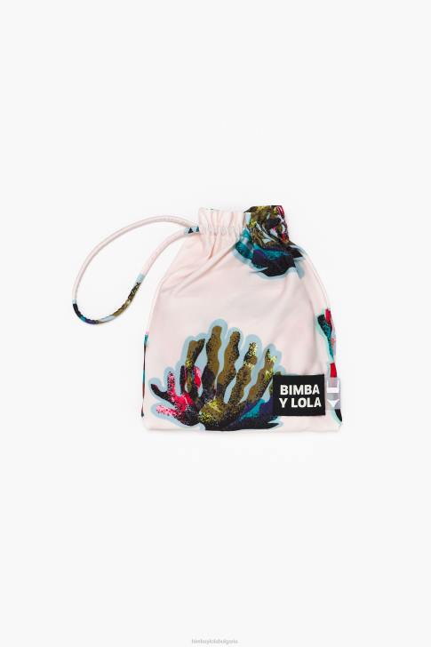 Bimba Y Lola бикини с коралов принт бяло облекло 28R6R879