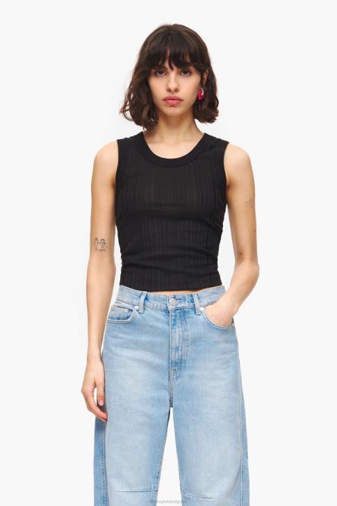 Bimba Y Lola вталена горна част черен облекло 28R6R248