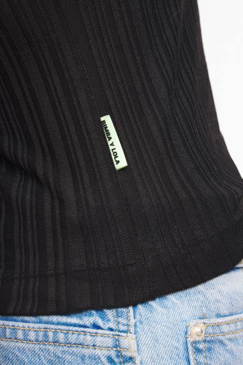 Bimba Y Lola вталена горна част черен облекло 28R6R248