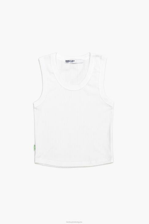 Bimba Y Lola вталена горна част бяло облекло 28R6R249