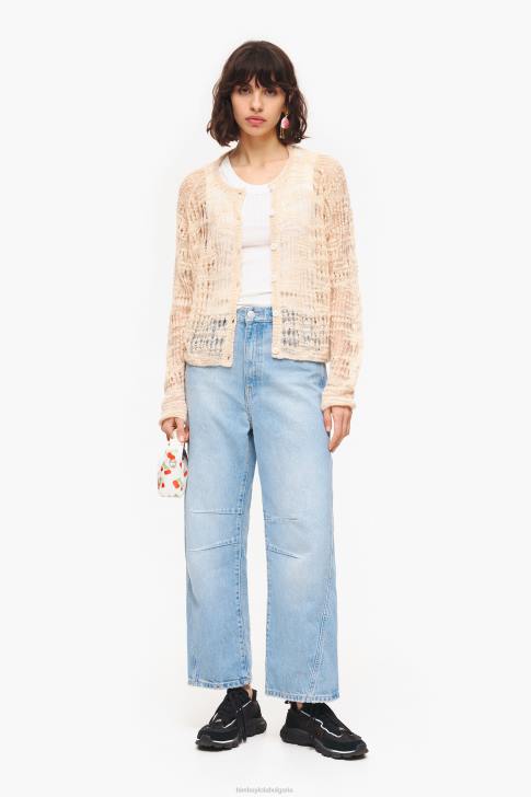 Bimba Y Lola вталена горна част бяло облекло 28R6R249