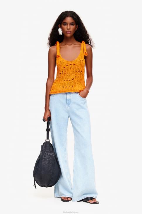 Bimba Y Lola плетене на една кука оранжево облекло 28R6R263