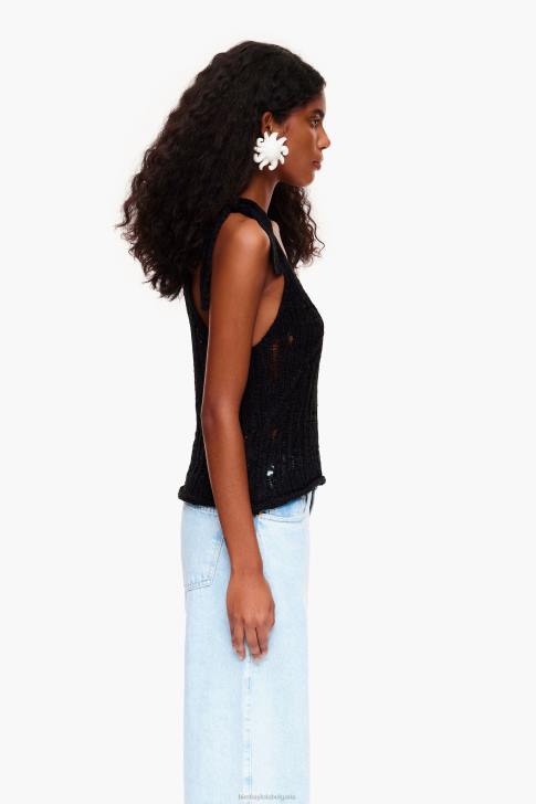 Bimba Y Lola плетене на една кука черен облекло 28R6R264