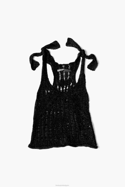 Bimba Y Lola плетене на една кука черен облекло 28R6R264