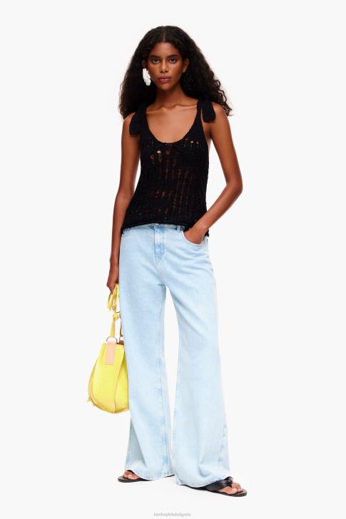 Bimba Y Lola плетене на една кука черен облекло 28R6R264