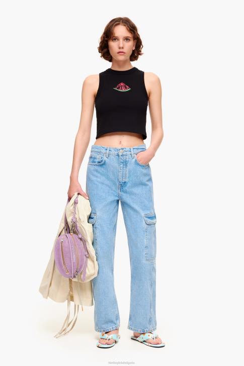 Bimba Y Lola горна част с лого на диня черен облекло 28R6R272