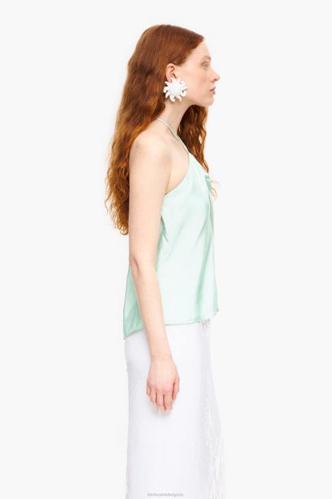 Bimba Y Lola набрана горна част ментово зелено облекло 28R6R331