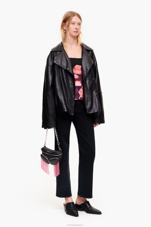 Bimba Y Lola псевдоним снимка печат топ черен облекло 28R6R342