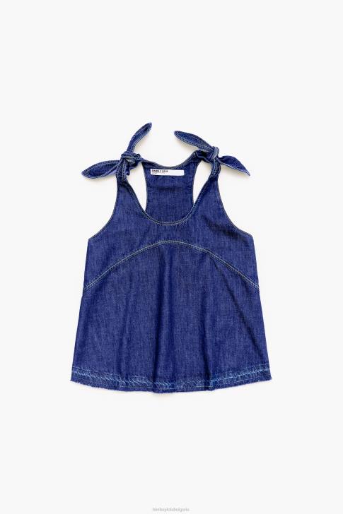 Bimba Y Lola горнище от тъмен деним син облекло 28R6R509
