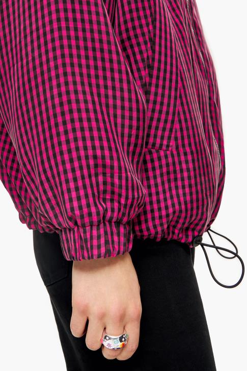 Bimba Y Lola гингам купро бомбър яке фуксия облекло 28R6R471