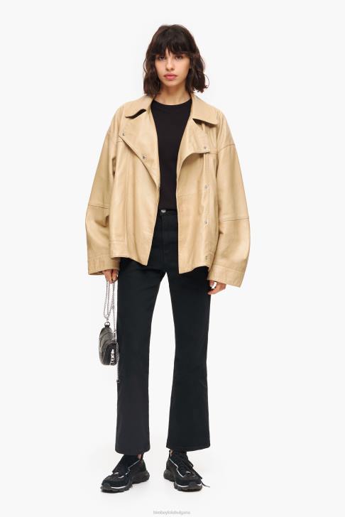 Bimba Y Lola кожено яке камила облекло 28R6R475