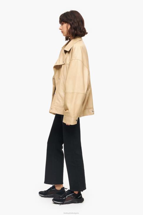 Bimba Y Lola кожено яке камила облекло 28R6R475