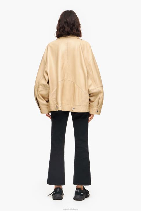 Bimba Y Lola кожено яке камила облекло 28R6R475