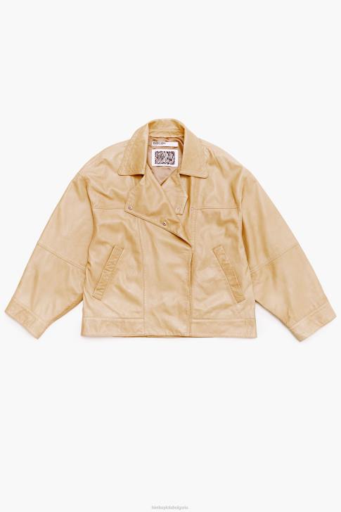 Bimba Y Lola кожено яке камила облекло 28R6R475