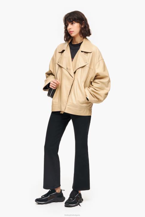 Bimba Y Lola кожено яке камила облекло 28R6R475