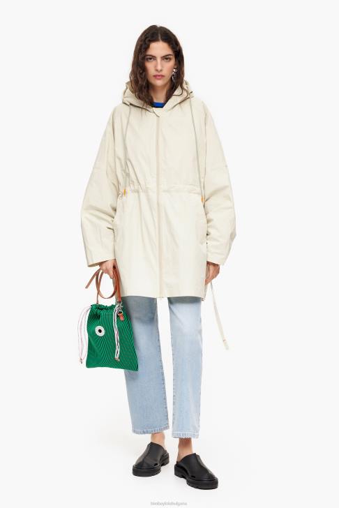 Bimba Y Lola извънгабаритни изкоп измито зелено облекло 28R6R486