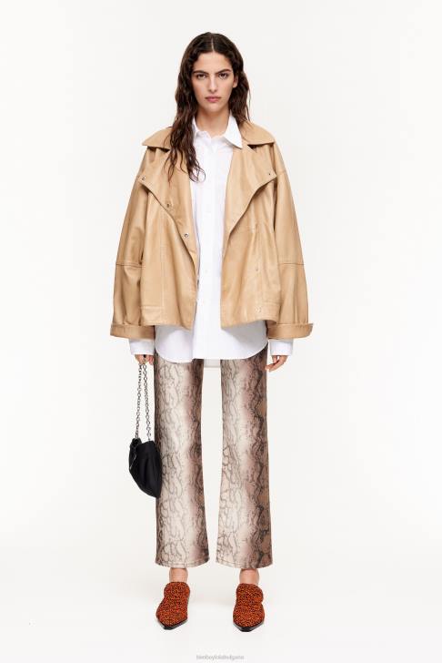 Bimba Y Lola голяма риза от поплин бяло облекло 28R6R333