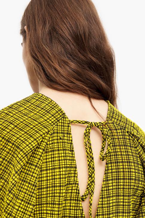 Bimba Y Lola гингам горни квадратчета жълто облекло 28R6R338