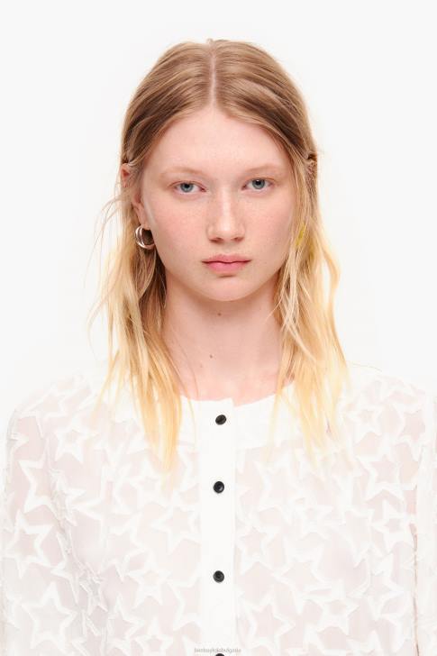 Bimba Y Lola жакардова съкратена блуза звезда облекло 28R6R340