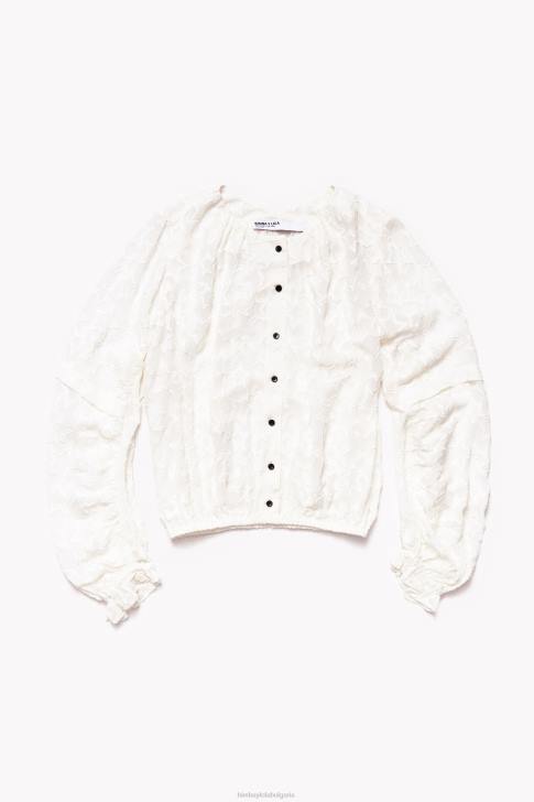 Bimba Y Lola жакардова съкратена блуза звезда облекло 28R6R340