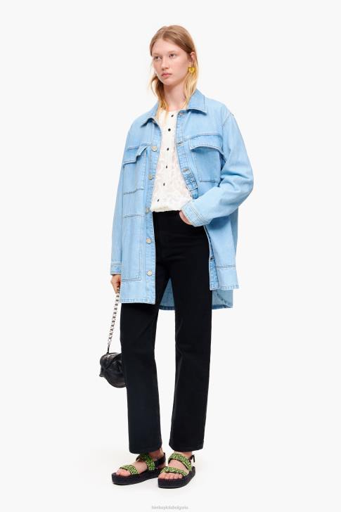 Bimba Y Lola жакардова съкратена блуза звезда облекло 28R6R340