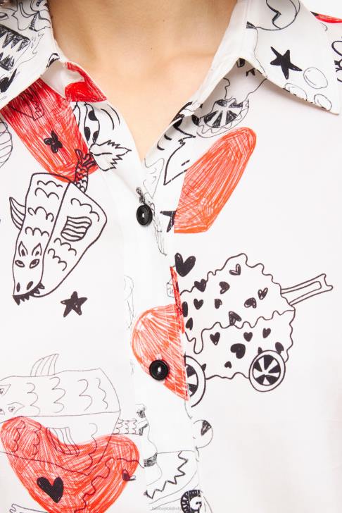 Bimba Y Lola сърце риза псевдоним облекло 28R6R347