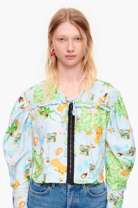 Bimba Y Lola блуза за игри vigo изрязано облекло 28R6R344