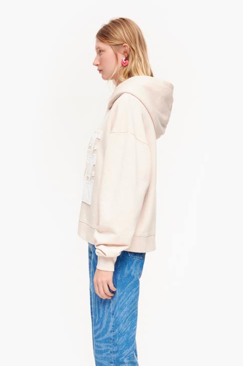 Bimba Y Lola памучен суичър слонова кост облекло 28R6R492