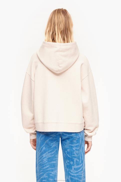 Bimba Y Lola памучен суичър слонова кост облекло 28R6R492