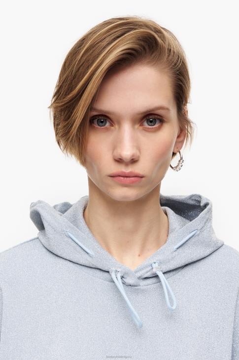 Bimba Y Lola памучен суичър син облекло 28R6R493