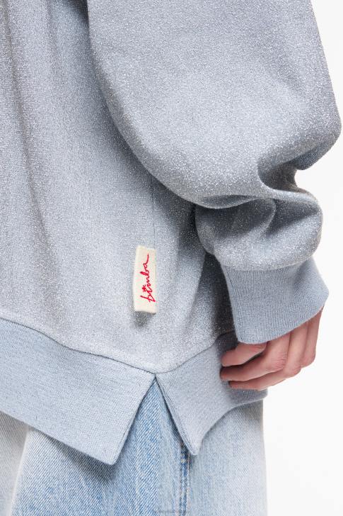 Bimba Y Lola памучен суичър син облекло 28R6R493