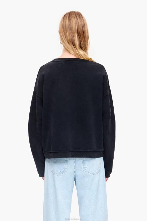 Bimba Y Lola суитшърт с лого в кутия черен облекло 28R6R497