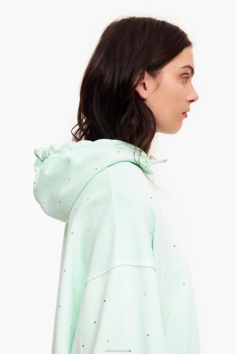 Bimba Y Lola искрящ суичър мента облекло 28R6R501