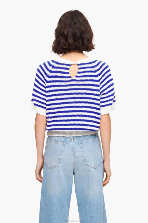 Bimba Y Lola раиран пуловер синьо и бяло облекло 28R6R369