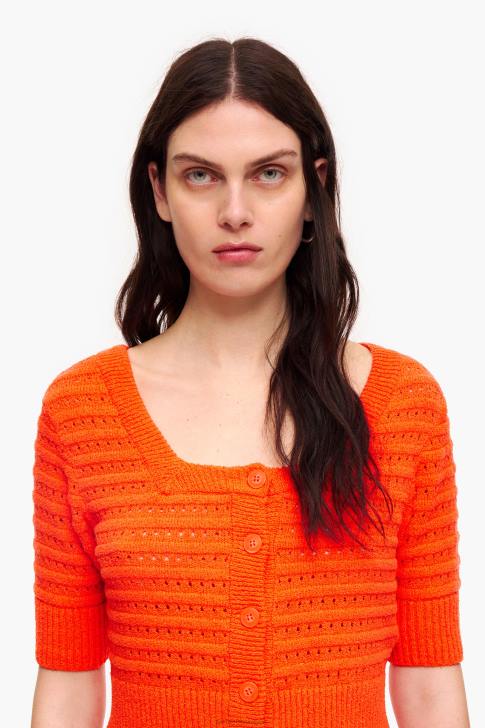 Bimba Y Lola плетена жилетка корал облекло 28R6R372