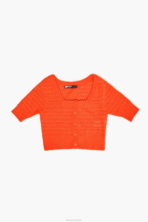 Bimba Y Lola плетена жилетка корал облекло 28R6R372