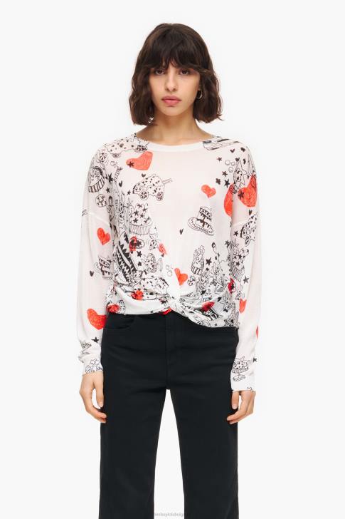 Bimba Y Lola пуловер със сърце псевдоним облекло 28R6R373