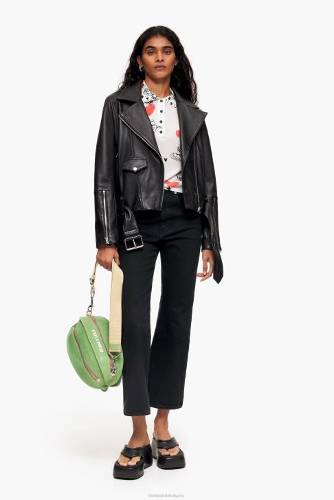 Bimba Y Lola вталена поло тениска със сърце псевдоним облекло 28R6R374