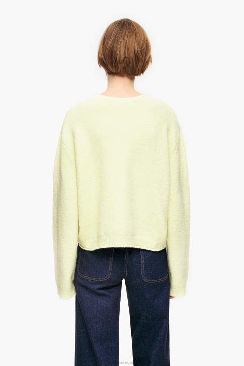 Bimba Y Lola памучен пуловер жълто облекло 28R6R377