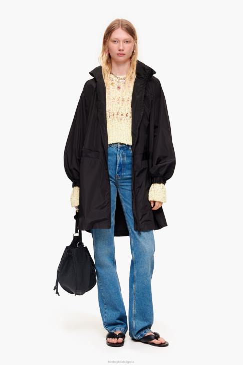 Bimba Y Lola ажурен пуловер лайм зелено облекло 28R6R385