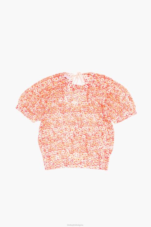 Bimba Y Lola ленен пуловер с пълен принт на цветя голо облекло 28R6R391