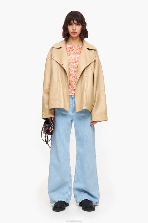 Bimba Y Lola ленен пуловер с пълен принт на цветя голо облекло 28R6R391