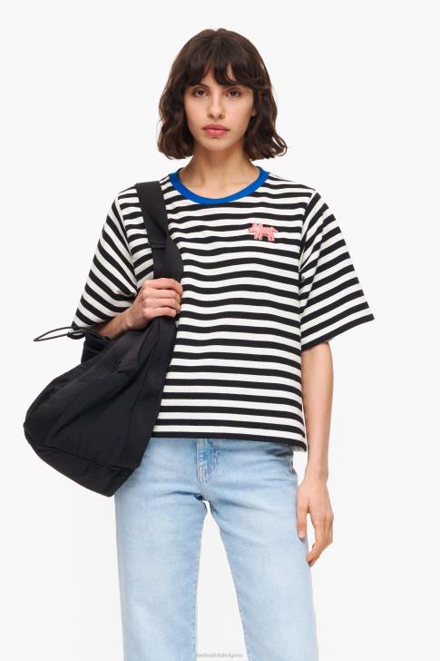 Bimba Y Lola раирана кучешка тениска черен облекло 28R6R252