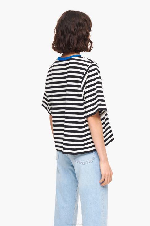 Bimba Y Lola раирана кучешка тениска черен облекло 28R6R252