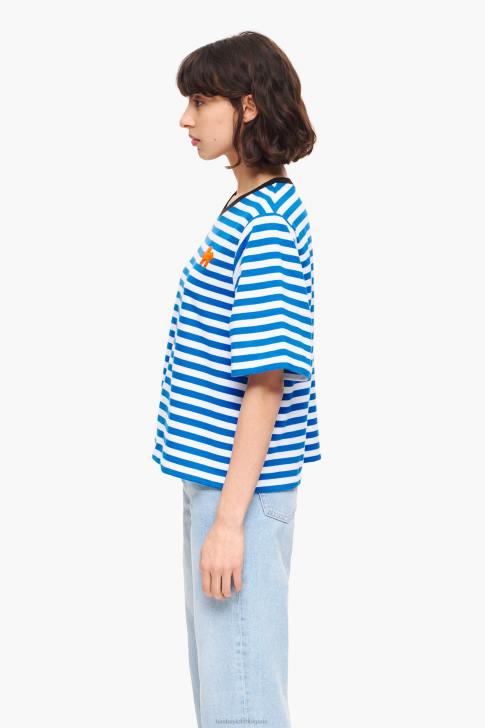 Bimba Y Lola раирана кучешка тениска син облекло 28R6R254