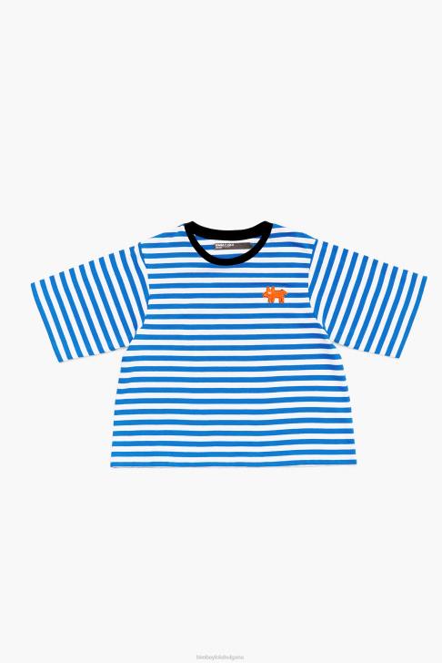 Bimba Y Lola раирана кучешка тениска син облекло 28R6R254