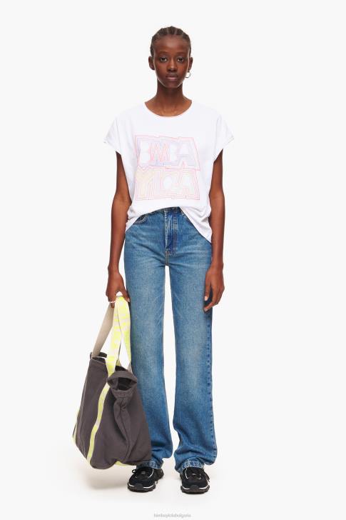 Bimba Y Lola тениска с лого бяло облекло 28R6R258