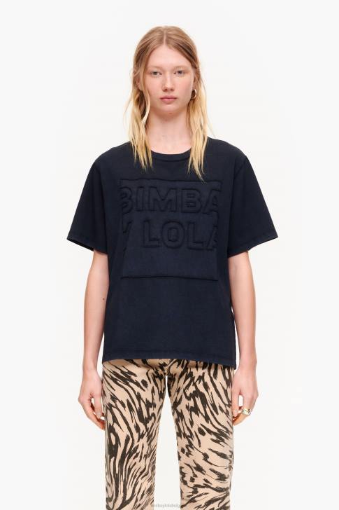 Bimba Y Lola памучна тениска с лого черен облекло 28R6R261