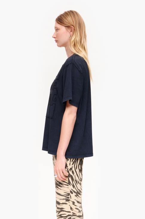 Bimba Y Lola памучна тениска с лого черен облекло 28R6R261