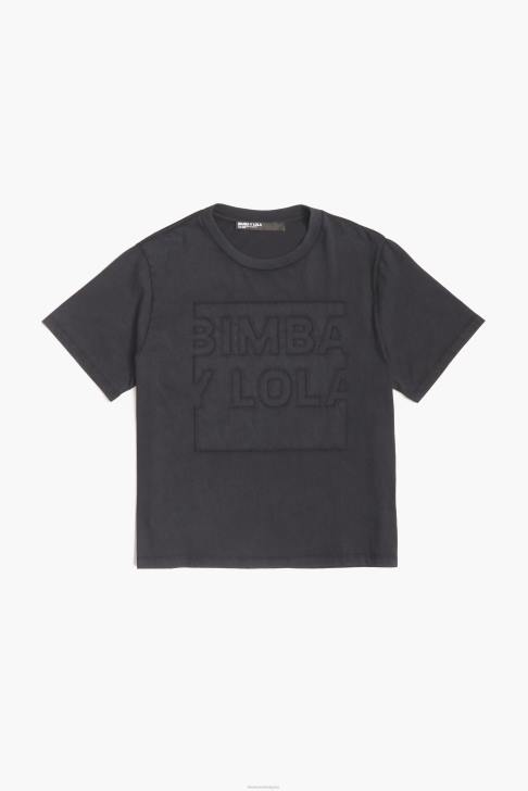 Bimba Y Lola памучна тениска с лого черен облекло 28R6R261